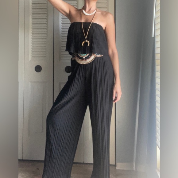 Strapless Jumper Pantsuit - Picture 3 of 6